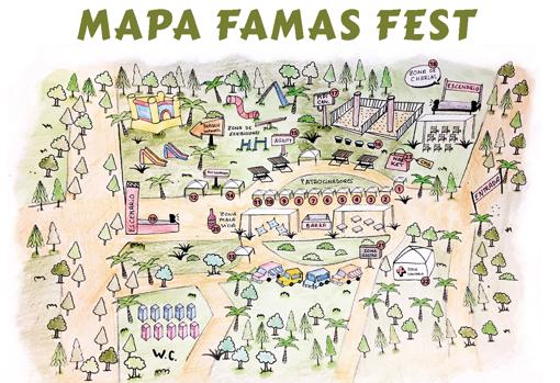 Mapa del festival en Viveros