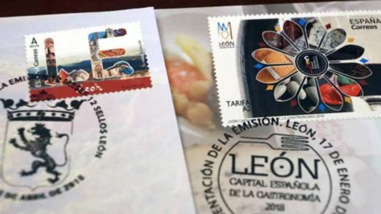 Imagen del sello erróneo con la imagen de la Catedral de Burgos