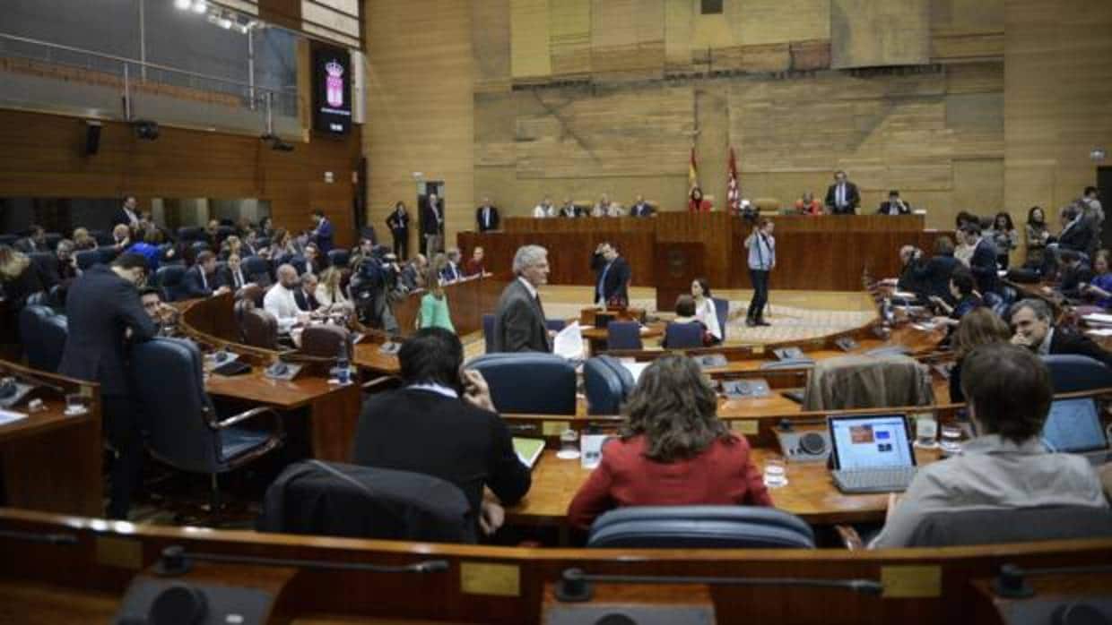 Imagen del pleno de la Asamblea de Madrid