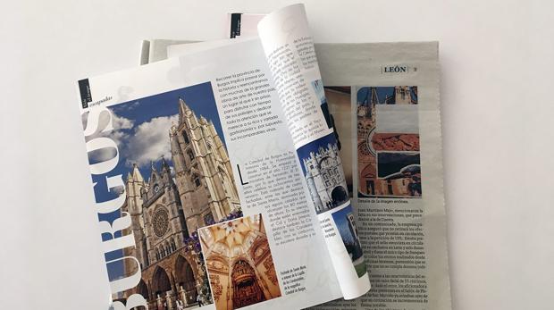 El mismo error de Correos, pero al revés: una revista vende Burgos con la Catedral de León