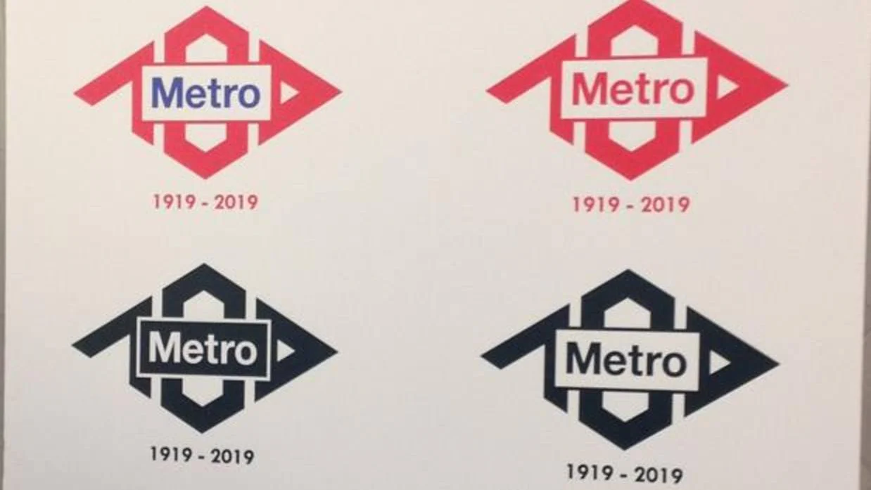 Logotipo que ha ganado el concurso para la celebración de los 100 años de Metro