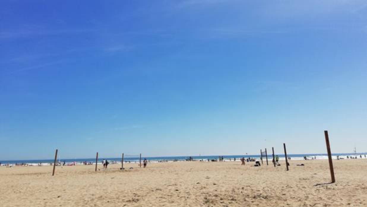 Imagen tomada en la playa de la Malvarrosa de Valencia