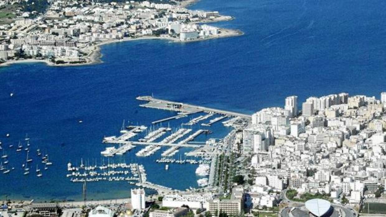 Vista aérea de Ibiza