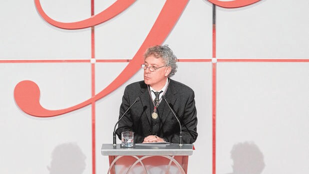 Mestre durante su discurso en la entrega de los Premios Castilla y León