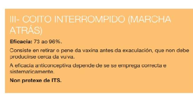 La Xunta retira la guía sobre anticoncepción que incluía la «marcha atrás»