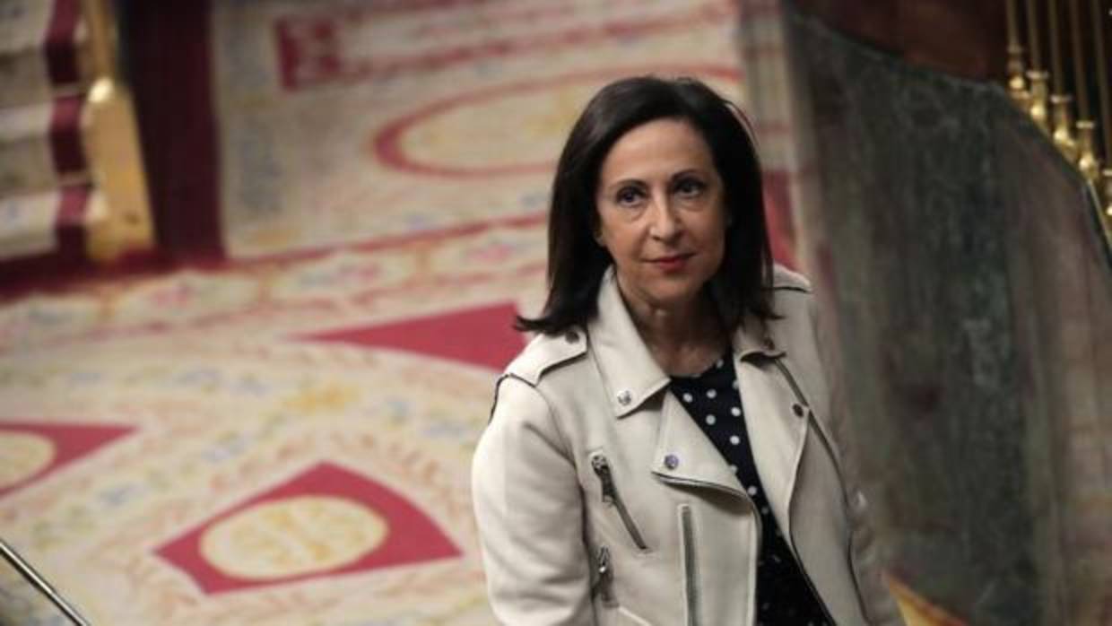La portavoz del PSOE en el Congreso, Margarita Robles, este jueves en la Cámara Baja