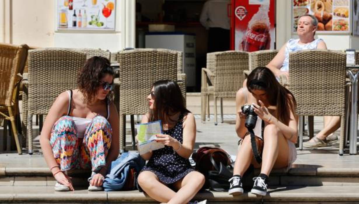 Imagen de un grupo de turistas tomada en Valencia