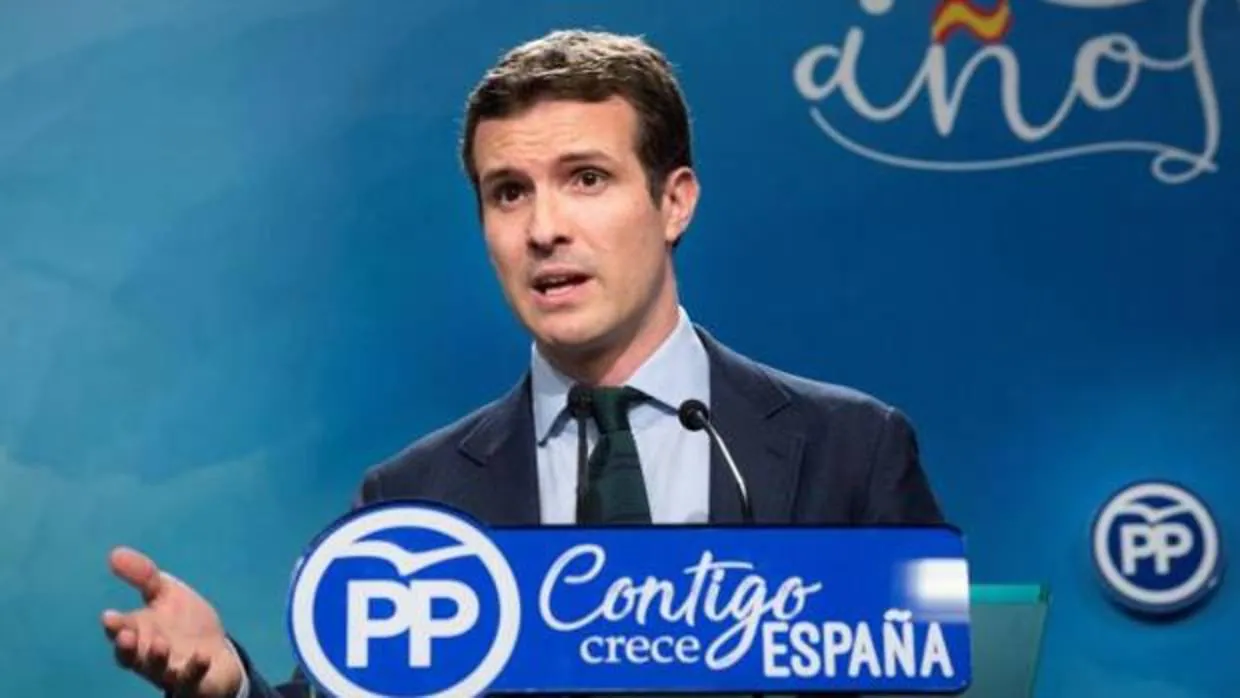 Pablo Casado, portavoz nacional del PP