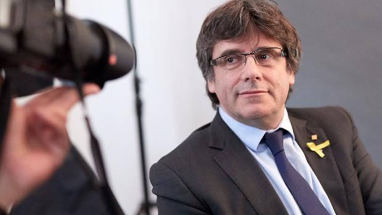 Puigdemont, en una de sus últimas apariciones públicas en Alemania