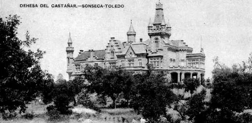 Vista del Palacio del Castañar, en cuyas dehesas prestada servicios el guarda Luciano Ruiz, asesinado en octubre de 1888.