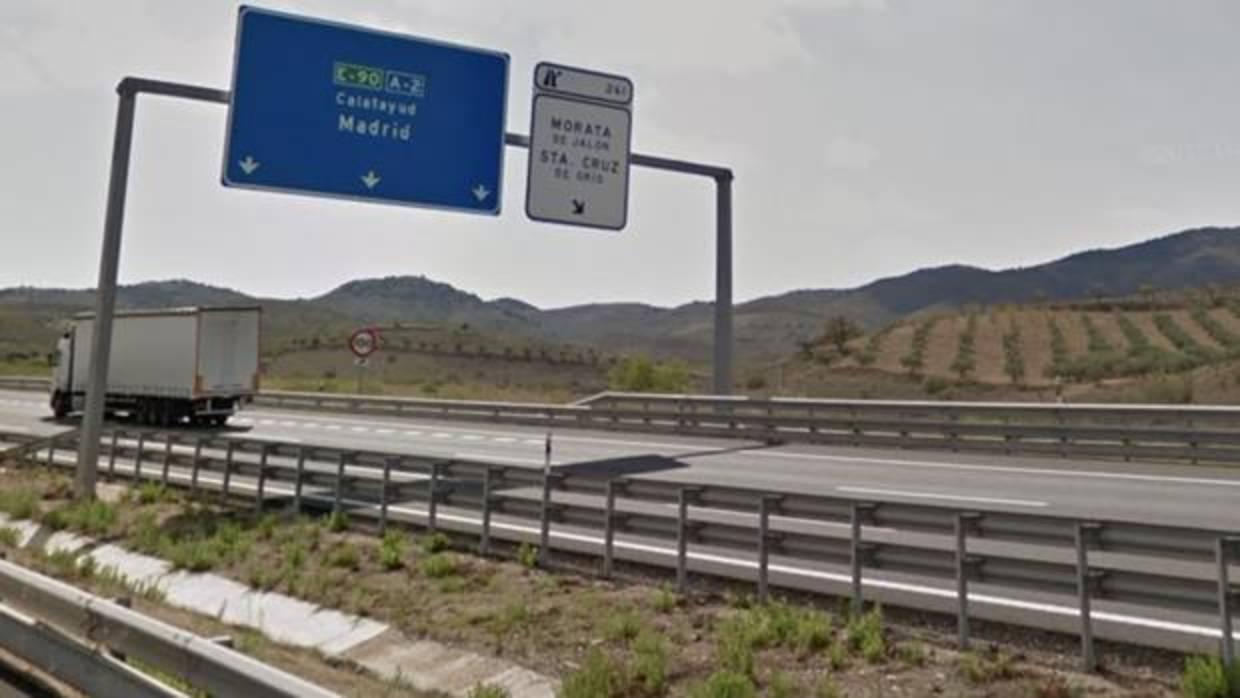 Acceso a Morata de Jalón desde la autovía A-2