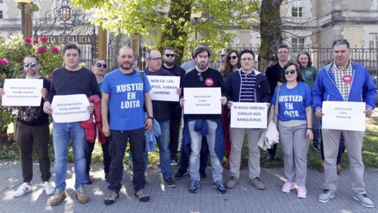 Huelguistas de Justicia, este lunes en San Caetano