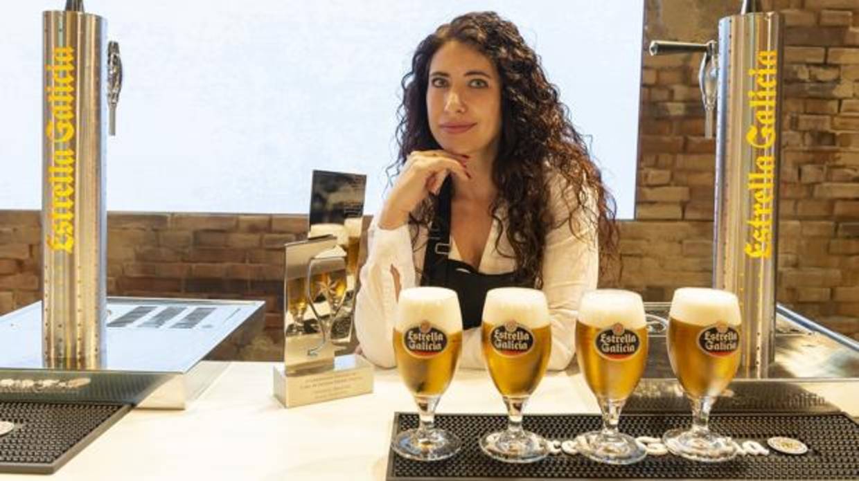 Davinia Martínez, la mejor tiradora de cerveza de España en 2018