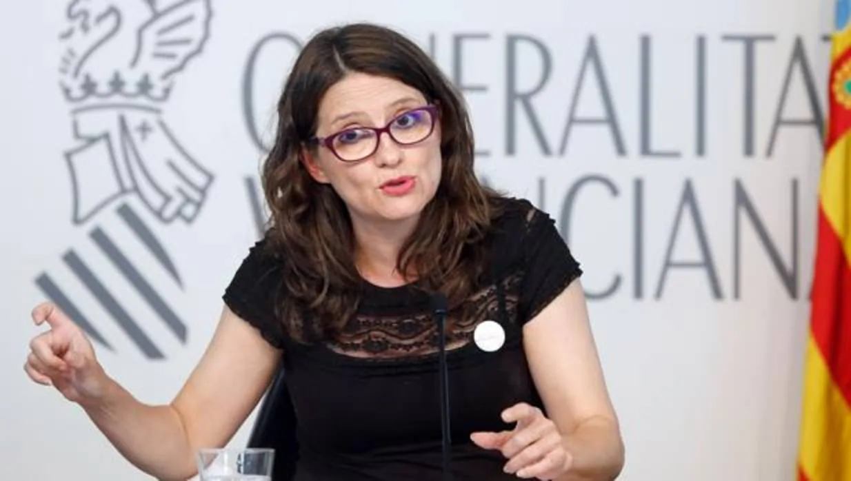 Imagen de la vicepresidenta de la Generalitat, Mónica Oltra, tomada el pasado viernes