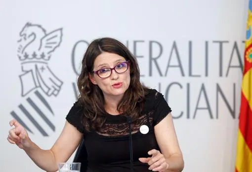 Imagen de la vicepresidenta de la Generalitat, Mónica Oltra, tomada el pasado viernes