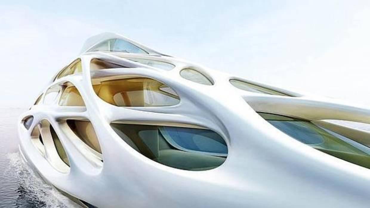 Uno de los yates diseñados por Zaha Hadid