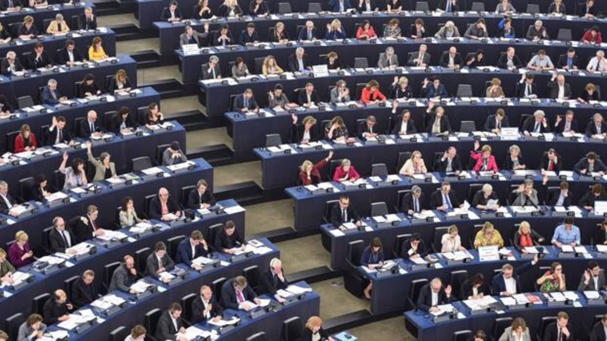 Miembros del Parlamento Europeo en Estrasburgo