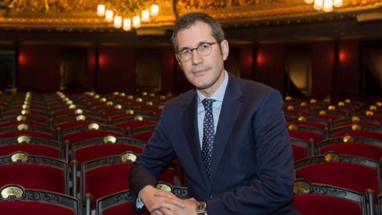 Valentí Oviedo, fotografiado en el Gran Teatre del Liceu