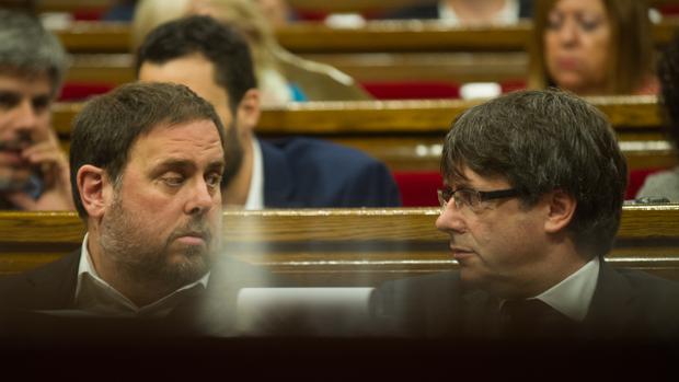 Junqueras recrimina a Puigdemont: «¿Escapar? Eso no va conmigo»