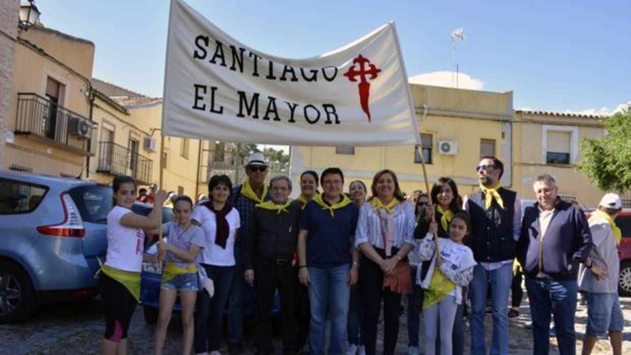 Los concejales Teo García y Rosa Ana Rodíguez, en la marcha