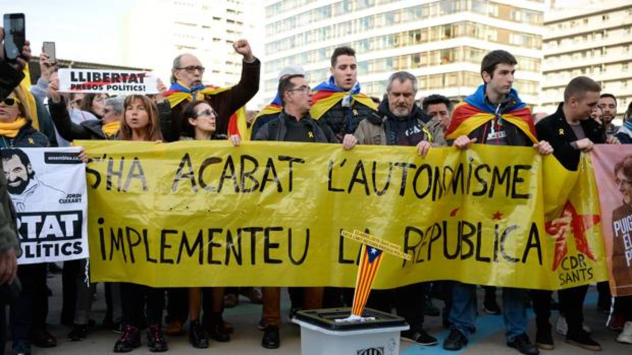 Manifestación de los CDR en Barcelona