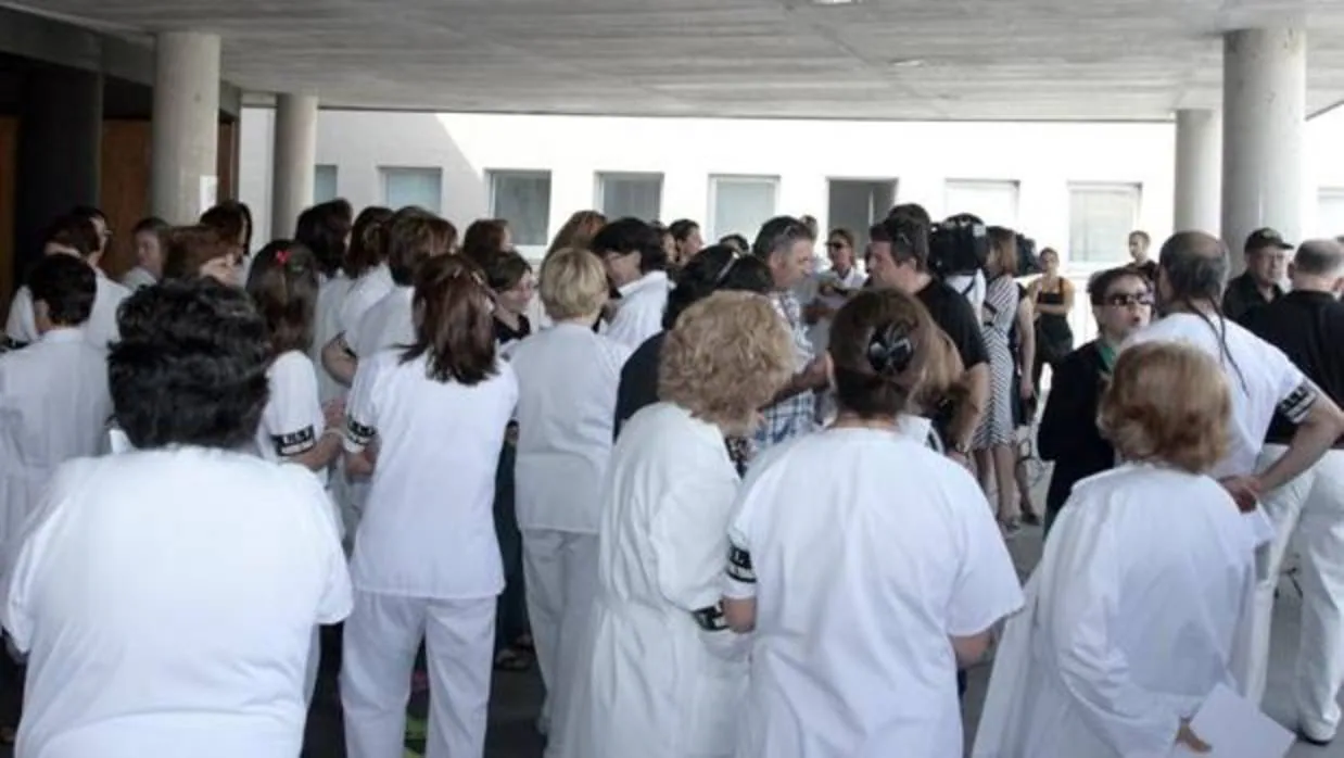 Enfermeras hospital general de Segovia, en una foto de archivo