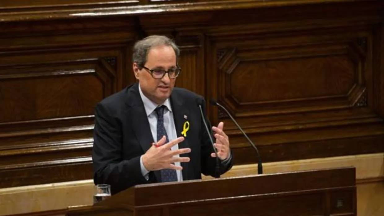 Torra, esta semana en el Parlamento catalán