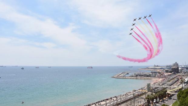 Polémica por una exhibición de la Patrulla Águila en Tarragona