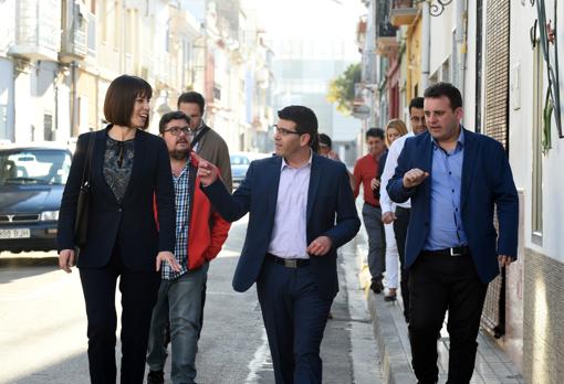 Jorge Rodríguez, en la seua visita a Bellreguard