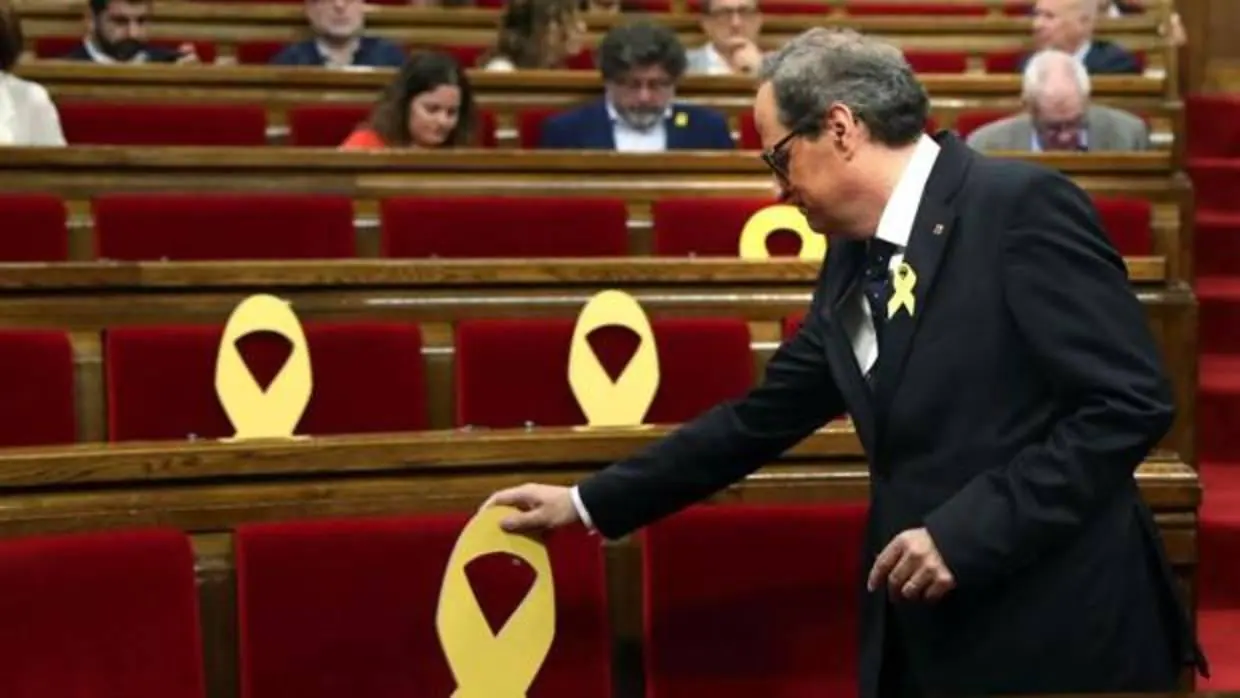 Torra, hoy, en el Parlamento catalán
