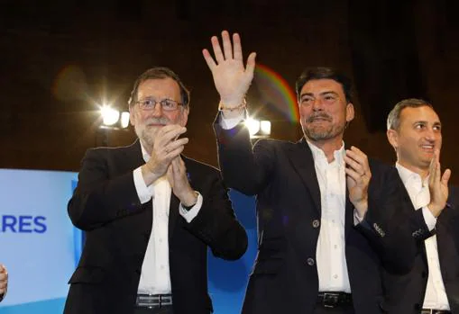 Imagen de Rajoy, Barcala y Sánchez