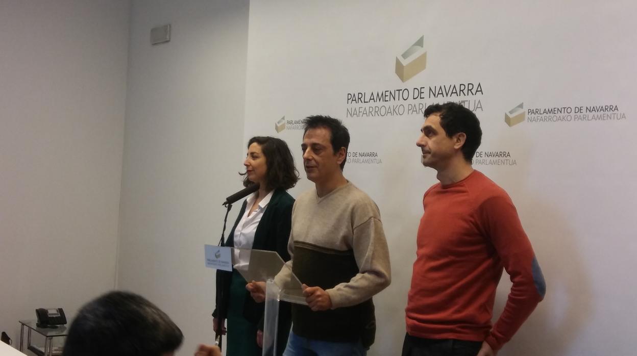 Laura Pérez, Carlos Couso y Rubén Velasco