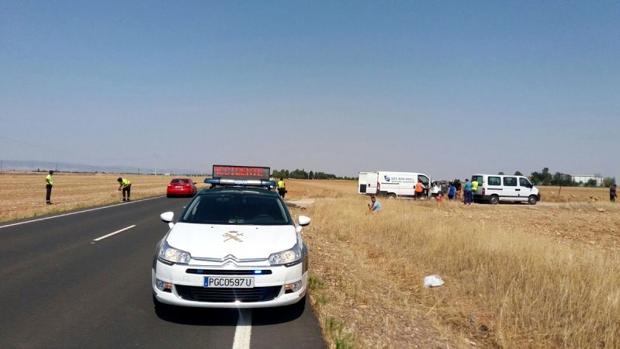 Once heridos, la mayoría leves, al colisionar un turismo y un minibus en Daimiel