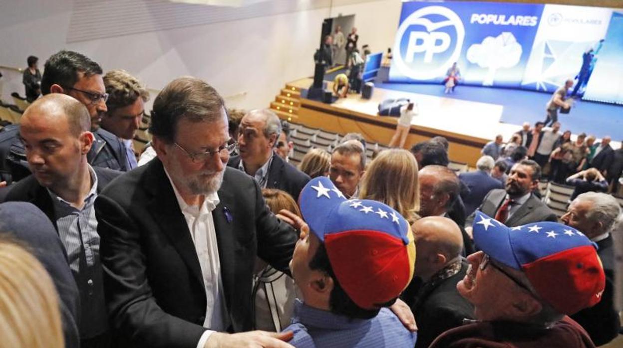 Mariano Rajoy durante su reciente visita a Alicante