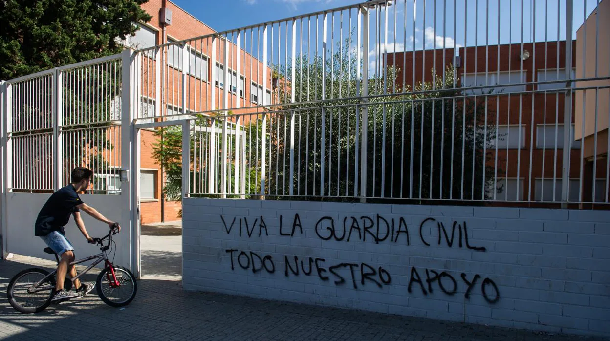 El Instituto El Palau de Sant Andreu de la Barca tras el referéndum del 1-O