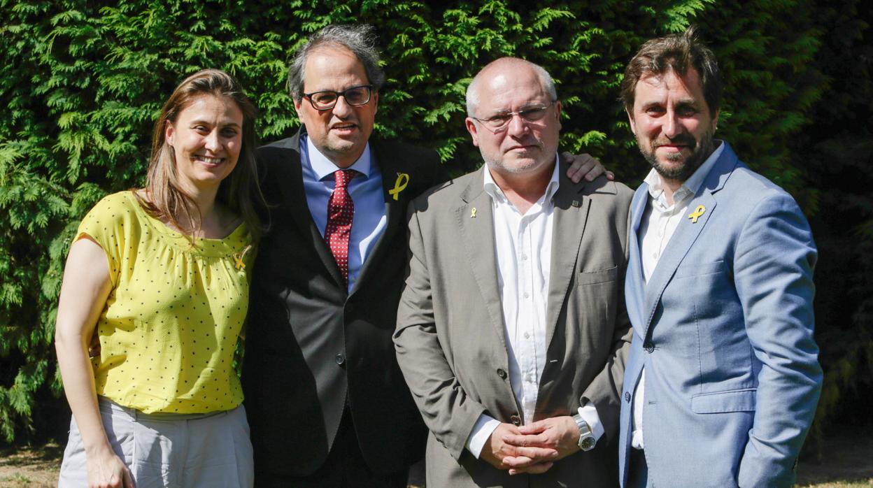 Los exconsejeros que demandarán a Llarena con el presidente catalán Quim Torra