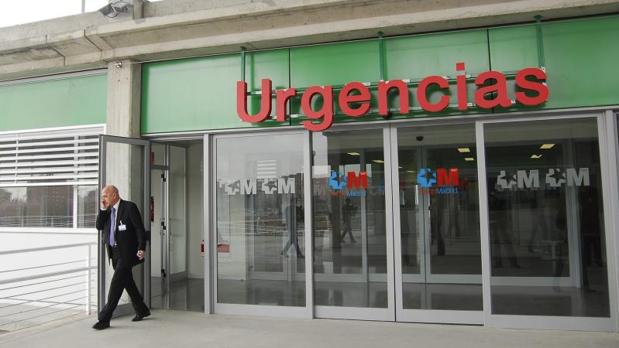 La entrada de Urgencias del Hospital Infanta Leonor, en Villa de Vallecas