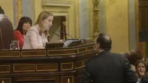 La presidenta del Congreso, Ana Pastor, durante el debate de la moción de censura a Mariano Rajoy