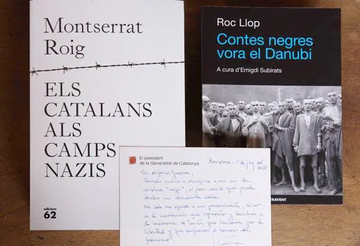 Torra se querella contra Guerra y le envía dos libros sobre catalanes en campos de concentración nazis