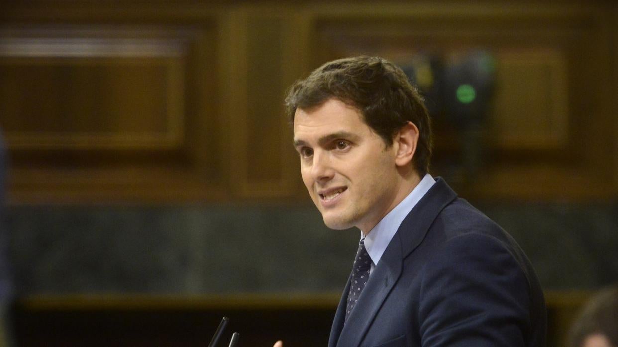 Albert Rivera, la semana pasada, en el Congreso de los Diputados