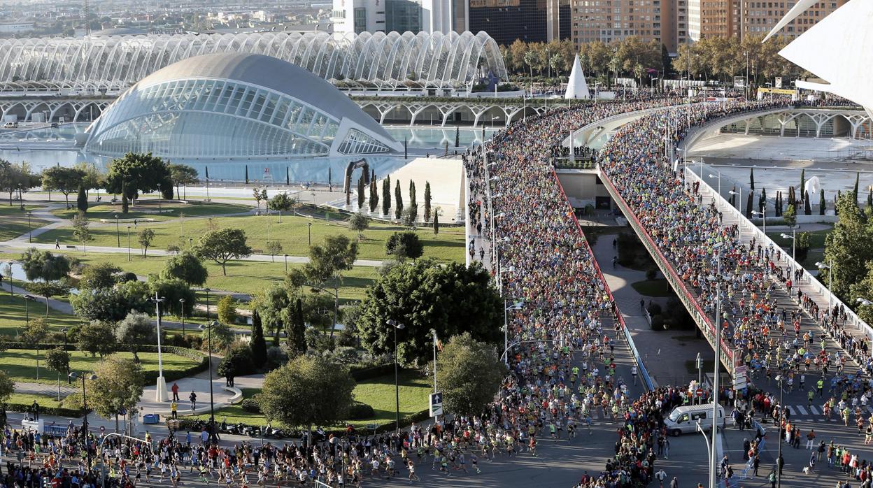 Imagen del maratón de Valencia