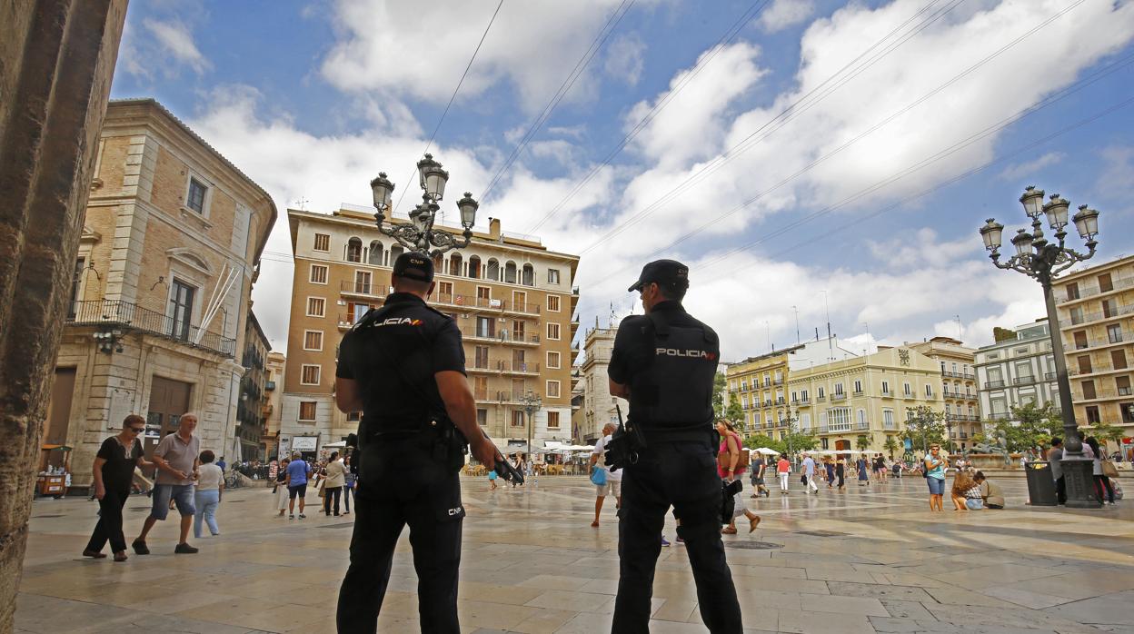 Imagen de archivo de la Policía Nacional en Valencia