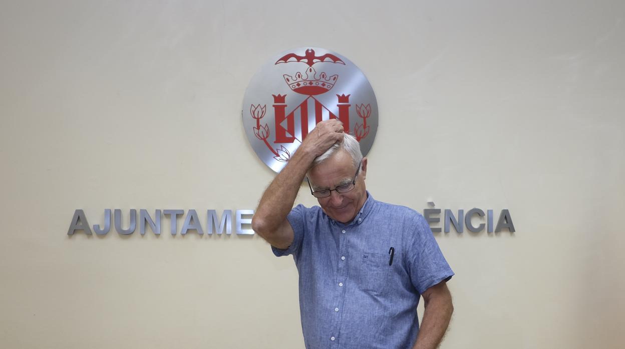 Joan Ribó, en el Ayuntamiento en una imagen de archivo