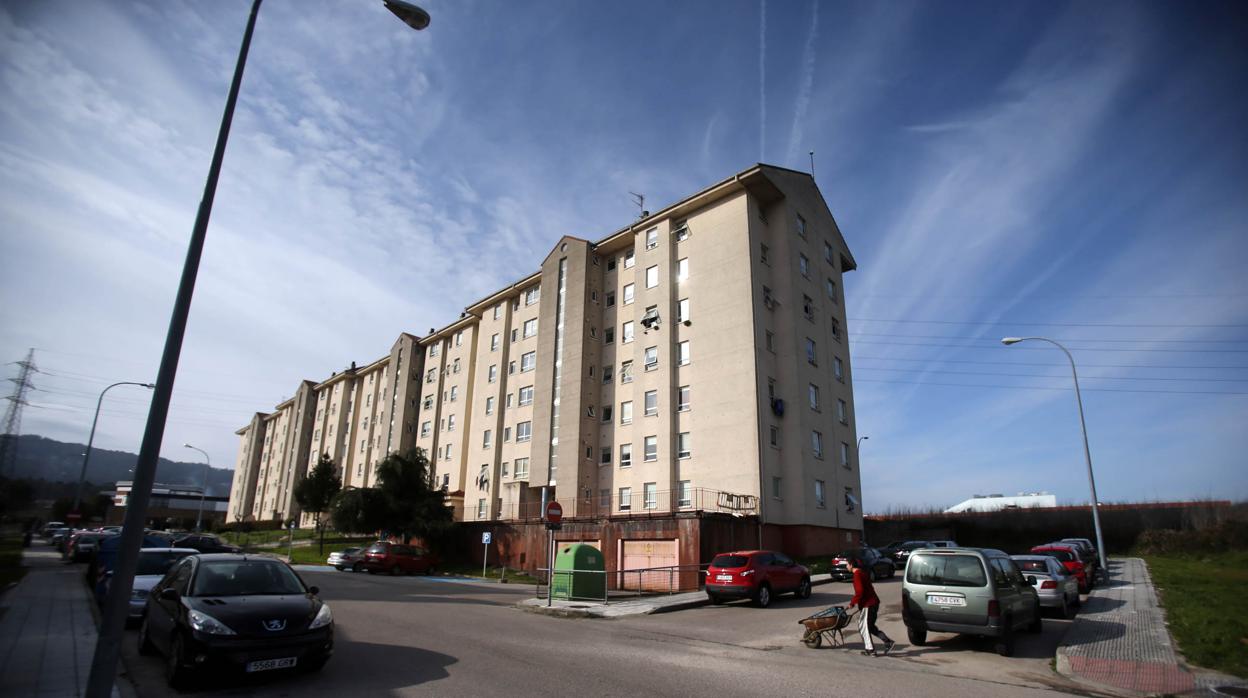 Barrio afectado por la contaminación por lindano en O Porriño