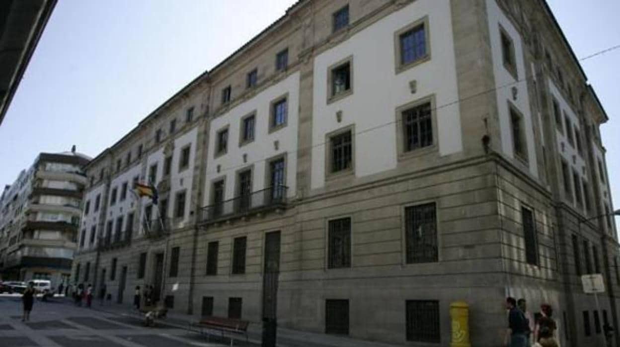 Fachada de la Audiencia de Pontevedra, en donde se celebra el juicio