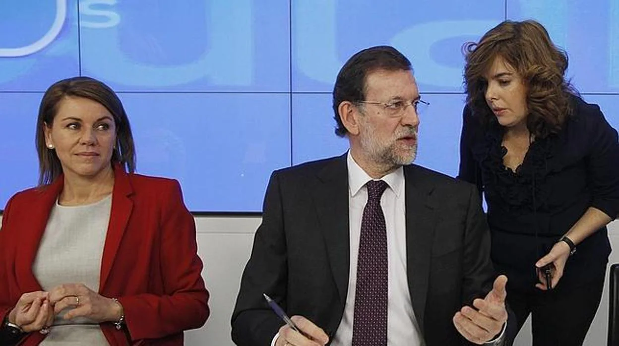 Cospedal, Rajoy y Sáenz de Santamaría