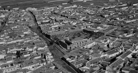 Vista aérea de Madridejos, cuyos vecinos hubieron de esperar cuatro años hasta conocer la sentencia definitiva impuesta a Juan García Portanova (a) «Cascorro»