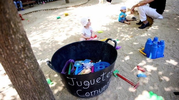 Juguetes solidarios en los parques de Chamartín