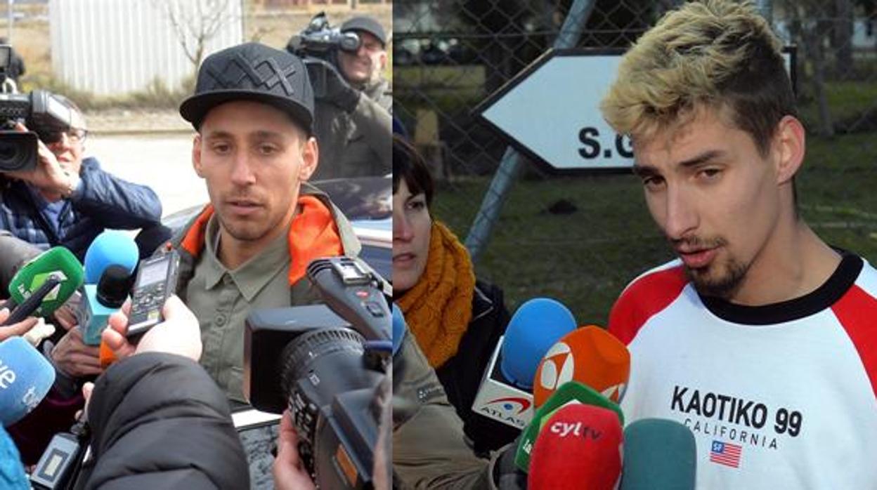 Víctor Rodríguez (I) y Carlos Cuadrado, dos de los tres jugadores investigados por el caso Arandina