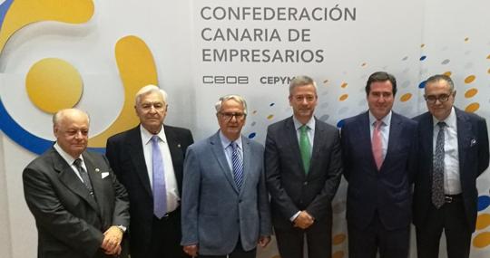 Altos cargos empresariales canarios y el presidente de Cepyme en junio